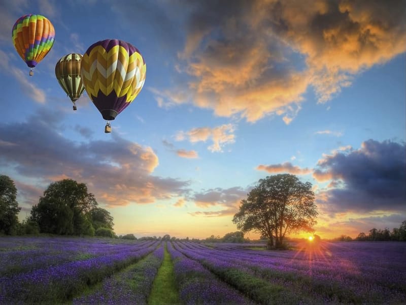 Fototapeta Balony nad Prowansją (kod: 16268) Fototapeta Balony nad Prowansją