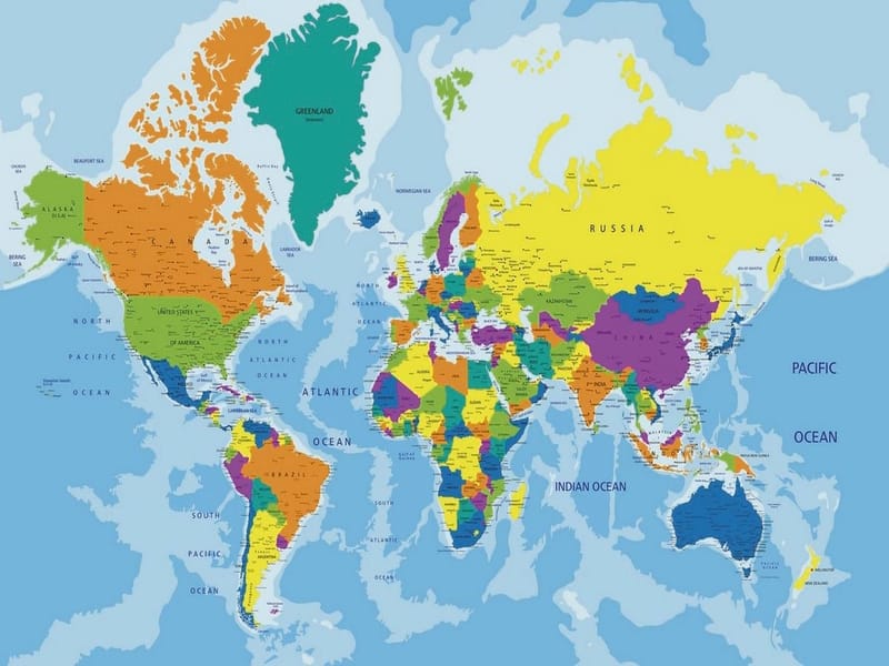 Fototapeta Świetlista mapa (kod: 19401) Fototapeta Świetlista mapa