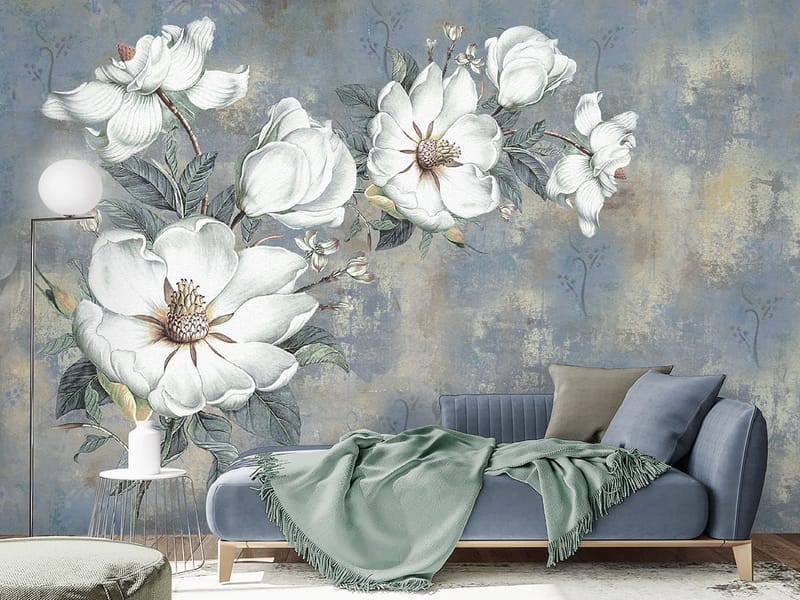 Fototapeta Śnieżnobiała magnolia