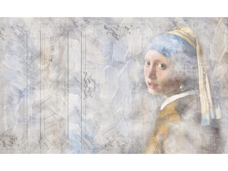 Fototapeta Portret ze słynnym kolczykiem (kod: 25911) Fototapeta Portret ze słynnym kolczykiem