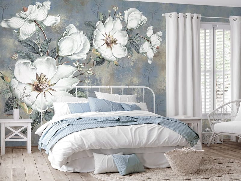 Fototapeta Śnieżnobiała magnolia