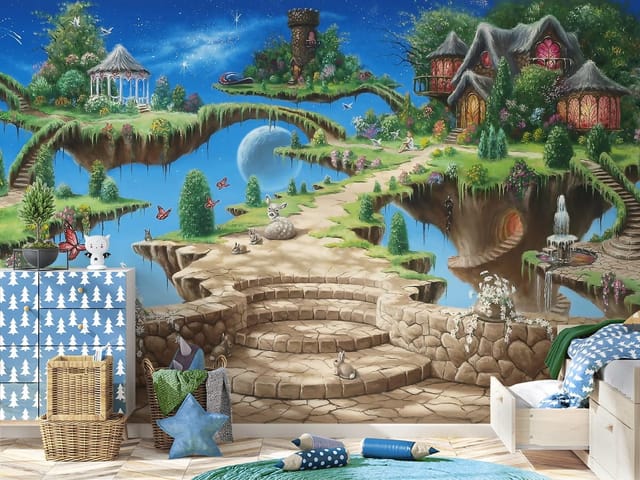 Fototapeta Fantastyczny krajobraz z wyspami (kod: 10634) Fototapeta Fantastyczny krajobraz z wyspami