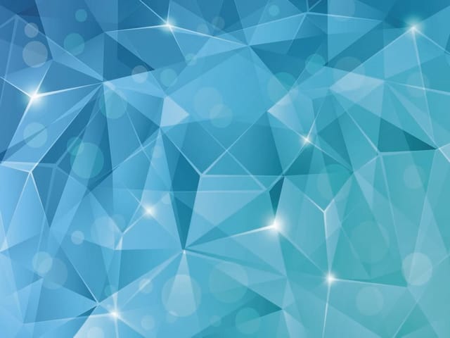 Fototapeta z geometrycznymi wzorami 3D, wielokąty i świetlne refleksy