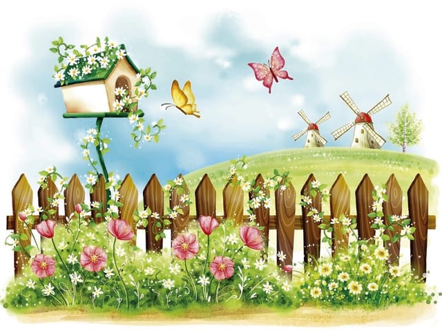 Fototapeta Domek dla ptaków na łące