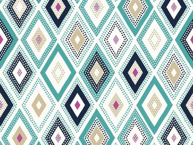 Fototapeta z geometrycznym wzorem rombów w różnych kolorach