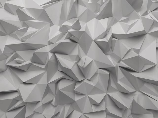 Fototapeta z geometrycznymi formami w odcieniach szarości i trójkątnymi kształtami