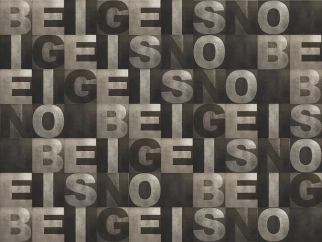 Fototapeta z powtarzającym się wzorem dużych liter w szarościach