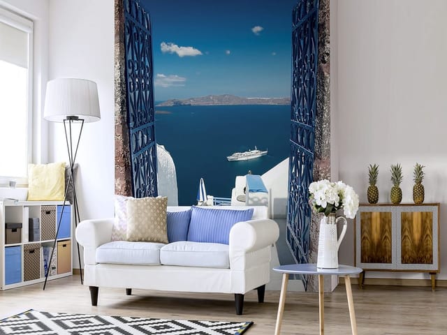 Fototapeta Widok na Morze przez Bramę (kod: 2094) Fototapeta Widok na Morze przez Bramę