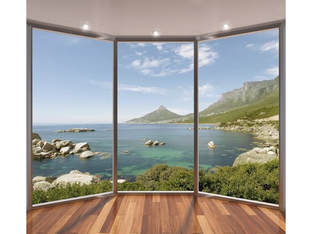 Fototapeta Widok na morze przez okno (kod: 21019) Fototapeta Widok na morze przez okno