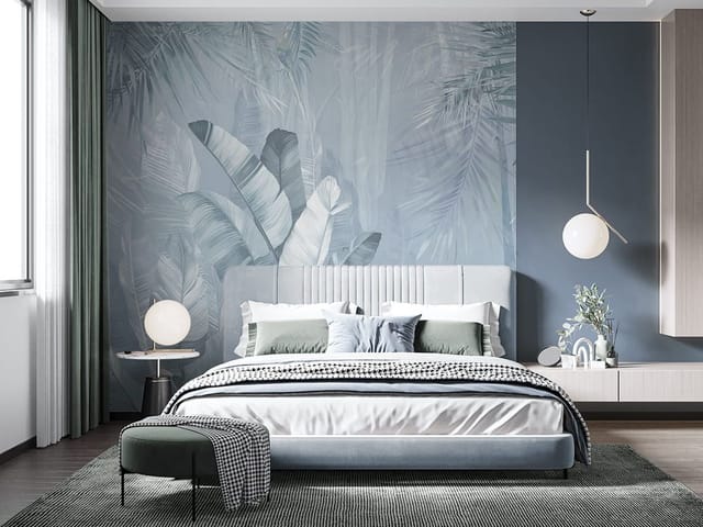 Fototapeta Tropikalne liście w harmonii (kod: 23484) Fototapeta Tropikalne liście w harmonii