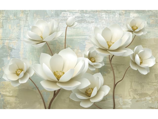 Fototapeta Magnolie na pastelowym tle