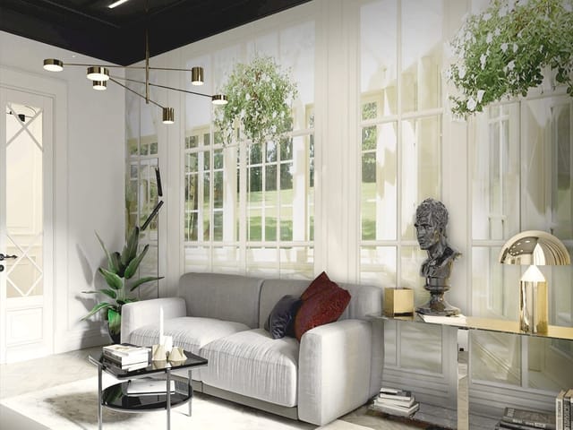 Fototapeta Widok z okna z roślinami (kod: 24146) Fototapeta Widok z okna z roślinami