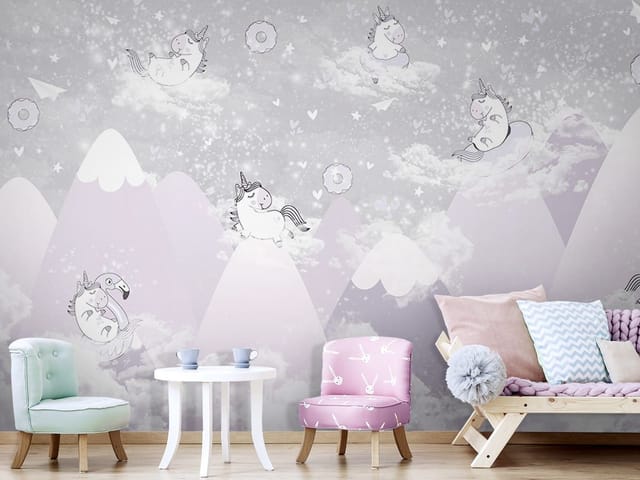 Fototapeta Jednorożce w chmurach