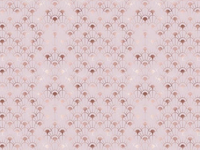 Fototapeta z wzorem art deco w wachlarze na jasnym tle, symetryczne linie