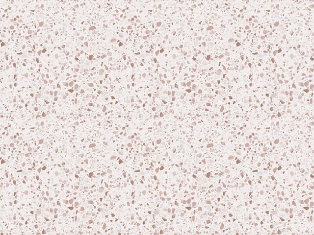 Fototapeta z wzorem terrazzo, różowe i brązowe kamienie na białym tle