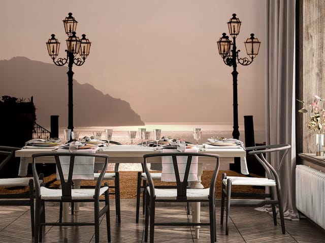 Fototapeta Stylowe Latarnie nad Wodą (kod: 2478) Fototapeta Stylowe Latarnie nad Wodą