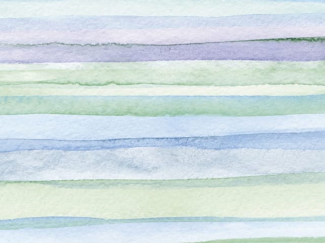 Fototapeta z poziomymi pasami akwarelowymi w pastelowych odcieniach niebieskiego i zielonego.