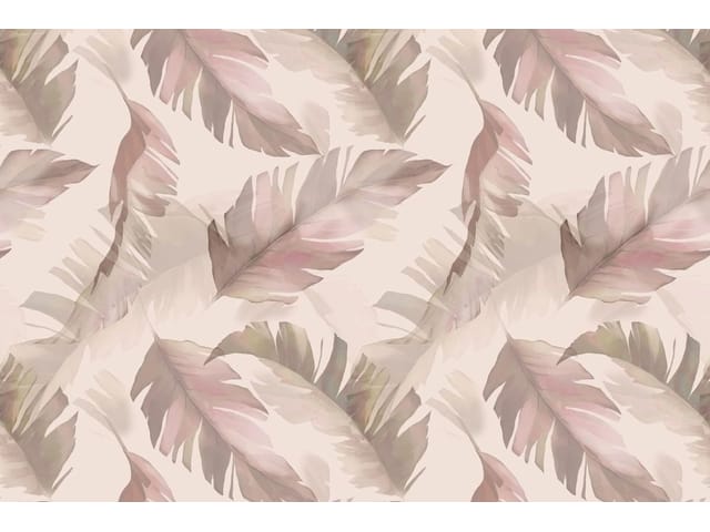 Fototapeta Pastelowe Liście na Jasnym Tle