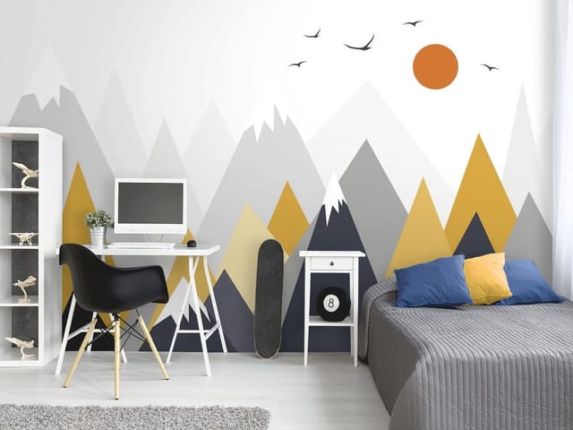 Fototapeta Geometryczne góry dla dzieci