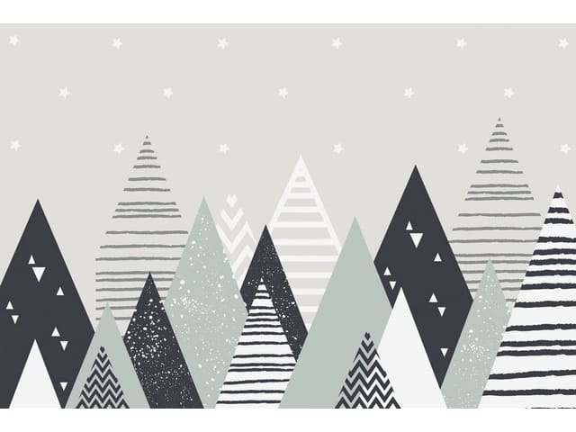 Fototapeta Góry dziecięce z trójkątami