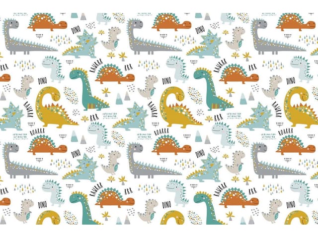 Fototapeta Kolorowe Dinozaury na Ścianie