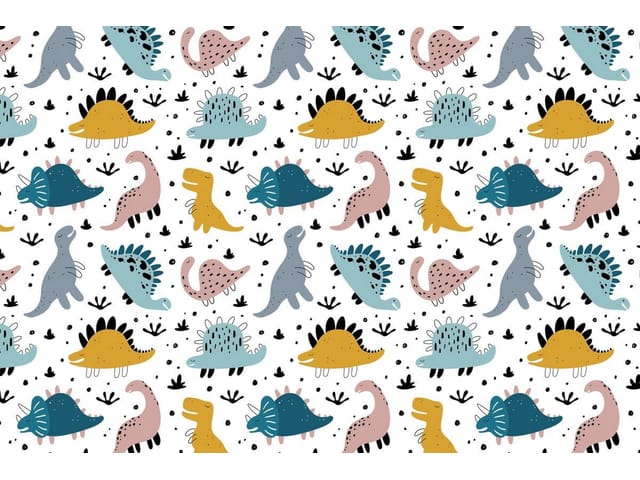 Fototapeta Kolorowe dinozaury na białym tle (kod: 25300) Fototapeta Kolorowe dinozaury na białym tle