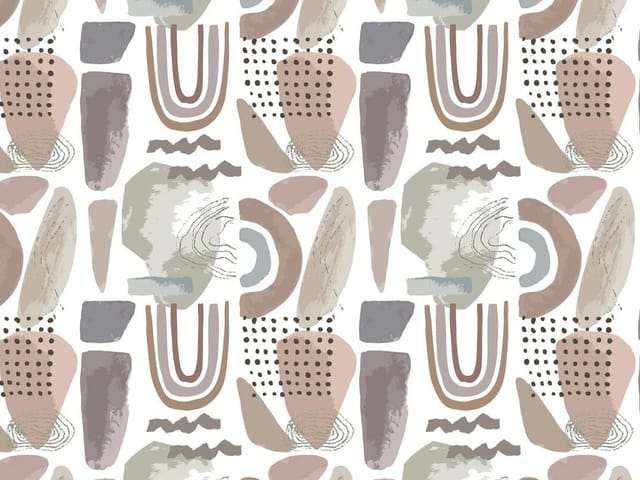 Fototapeta z abstrakcyjnymi geometrycznymi wzorami w pastelowych barwach