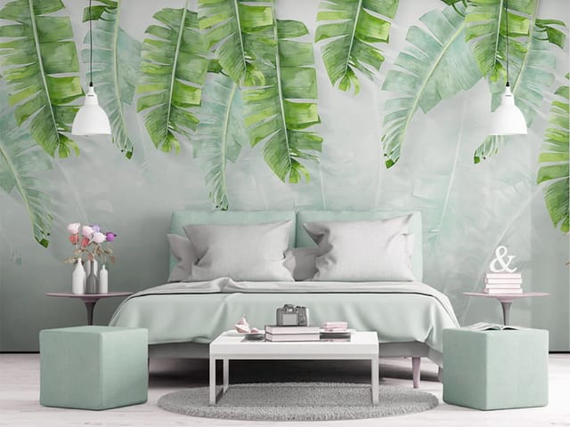 Fototapeta Zielone liście bananowca