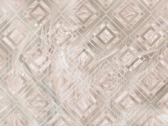 Fototapeta z geometrycznym wzorem rombów na przezroczystym tle