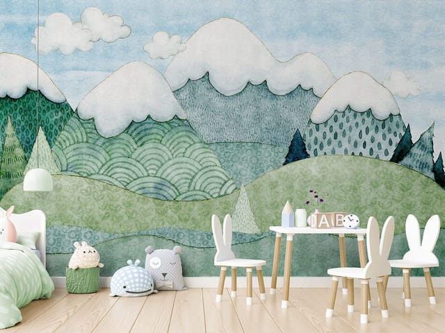 Fototapeta Góry z Ośnieżonymi Szczytami