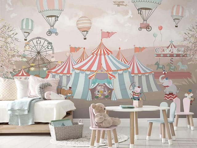 Fototapeta Cyrkowy Namiot i Balony