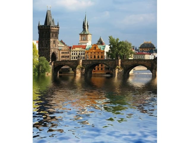 Fototapeta Kamienny most nad rzeką