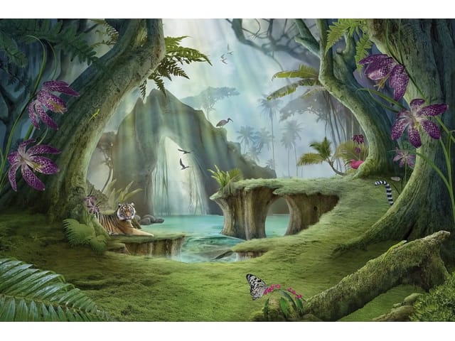 Fototapeta Tygrys w bajkowym lesie