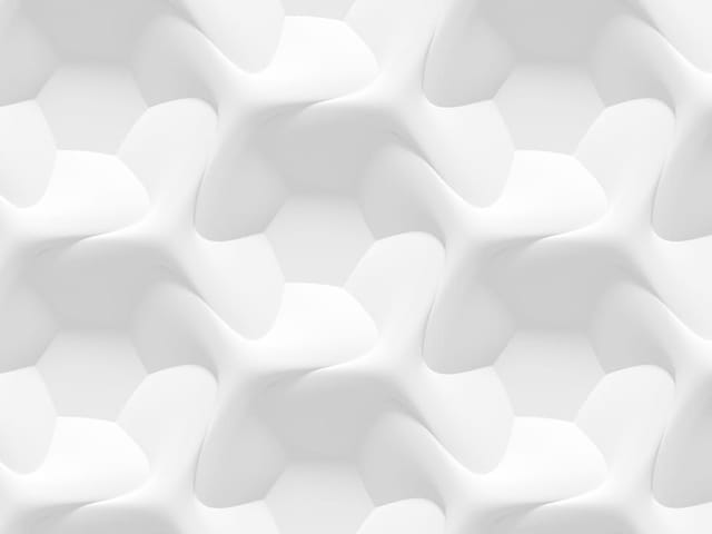 Fototapeta z trójwymiarowym wzorem geometrycznym i subtelnymi cieniami