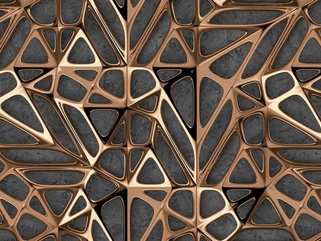 Fototapeta Geometryczny wzór z brązowych linii (kod: 26127) Fototapeta z geometrycznym wzorem z brązowych linii na szarym tle