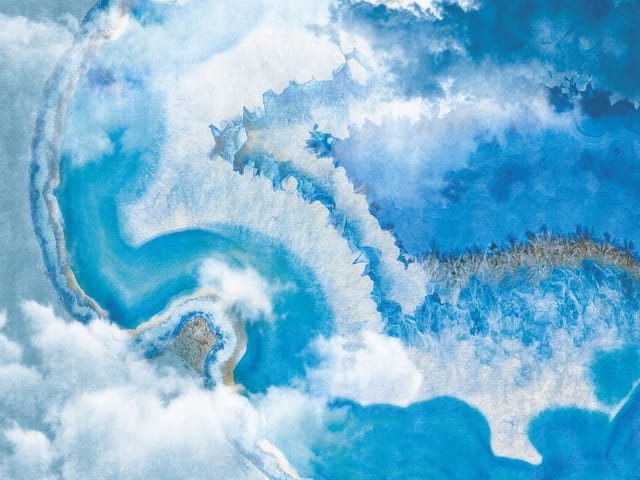 Fototapeta Abstrakcyjny Niebieski Wzór (kod: 26177) Fototapeta z abstrakcyjnym wzorem w odcieniach niebieskiego, przypominająca chmury