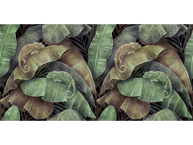 Fototapeta Kameleony wśród zielonych liści (kod: 26244) Fototapeta Kameleony wśród zielonych liści