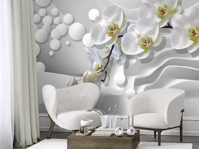 Fototapeta Storczyki na szarym tle