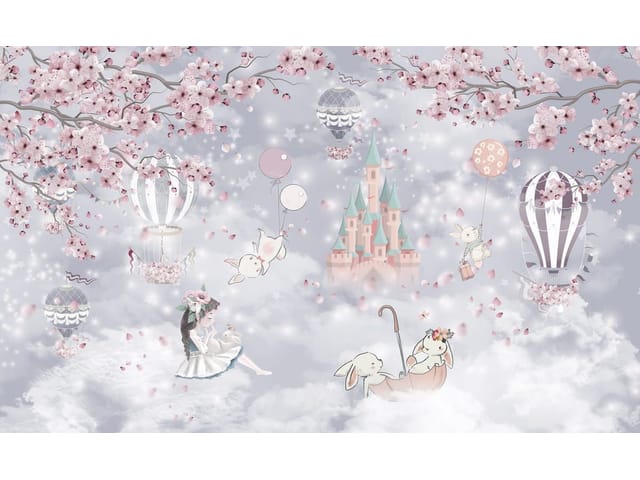 Fototapeta Fantazyjny krajobraz z zamkiem (kod: 26404) Fototapeta Fantazyjny krajobraz z zamkiem