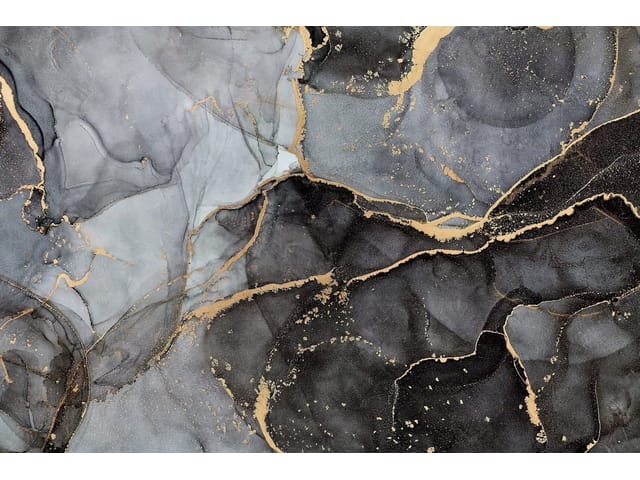 Fototapeta z abstrakcyjnymi wzorami, złotymi żyłkami i marmurową teksturą