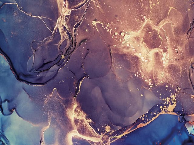 Fototapeta Abstrakcyjne Fluidowe Wzory (kod: 26441) Fototapeta z abstrakcyjnymi wzorami i złotymi plamami