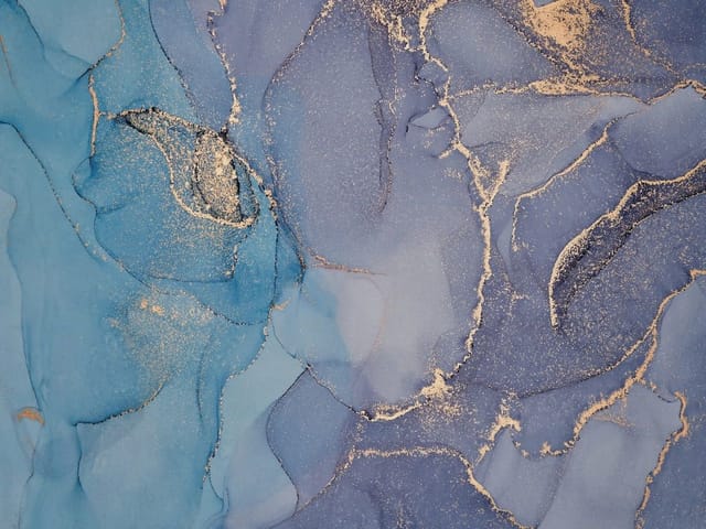 Fototapeta Abstrakcyjne Niebieskie Wzory (kod: 26458) Fototapeta z abstrakcyjnymi wzorami w odcieniach niebieskiego