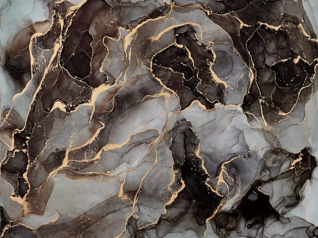 Fototapeta Abstrakcyjne Wzory w Brązie (kod: 26463) Fototapeta z abstrakcyjnymi wzorami w odcieniach brązu i złotymi akcentami