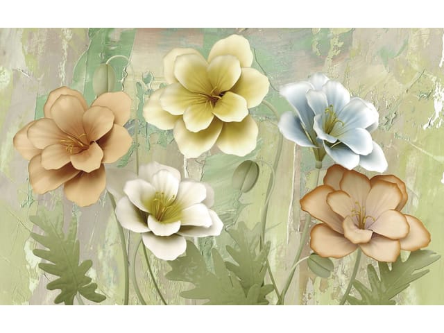 Fototapeta Kwiaty na abstrakcyjnym tle