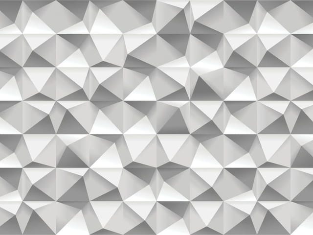 Fototapeta z geometrycznym wzorem trójkątów tworzących efekt 3D