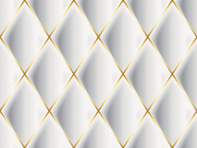 Fototapeta z geometrycznym wzorem rombów w biało-żółtej kolorystyce