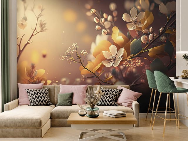 Fototapeta Kwiaty Sakury na Gałęziach