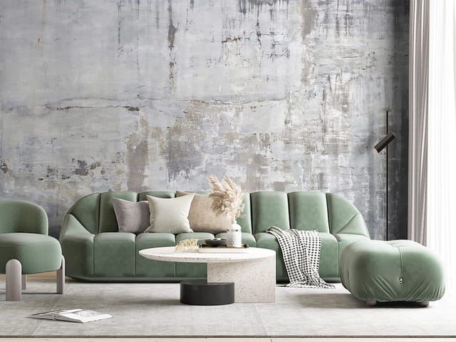 Fototapeta Betonowa ściana z pęknięciami (kod: 26862) Fototapeta z teksturą zniszczonej betonowej ściany z pęknięciami i zaciekami