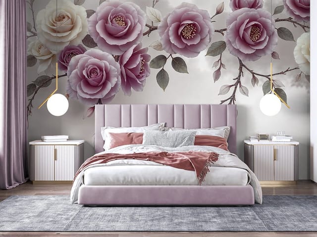 Fototapeta Gałąź z różowymi różami (kod: 26994) Fototapeta Gałąź z różowymi różami