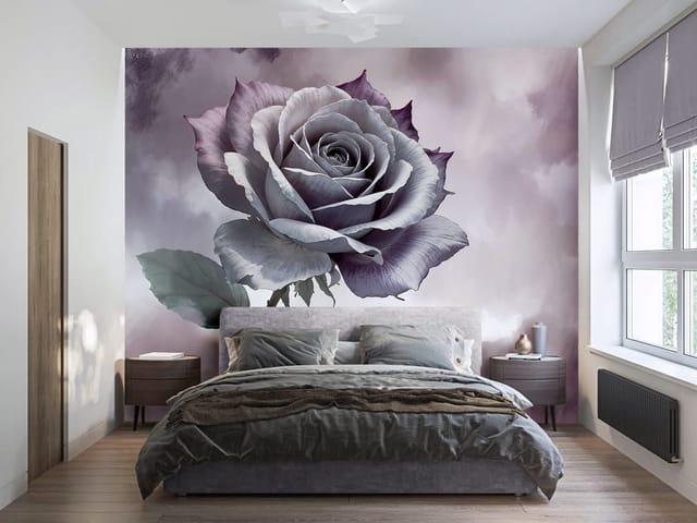 Fototapeta Róża w Delikatnych Fioletach